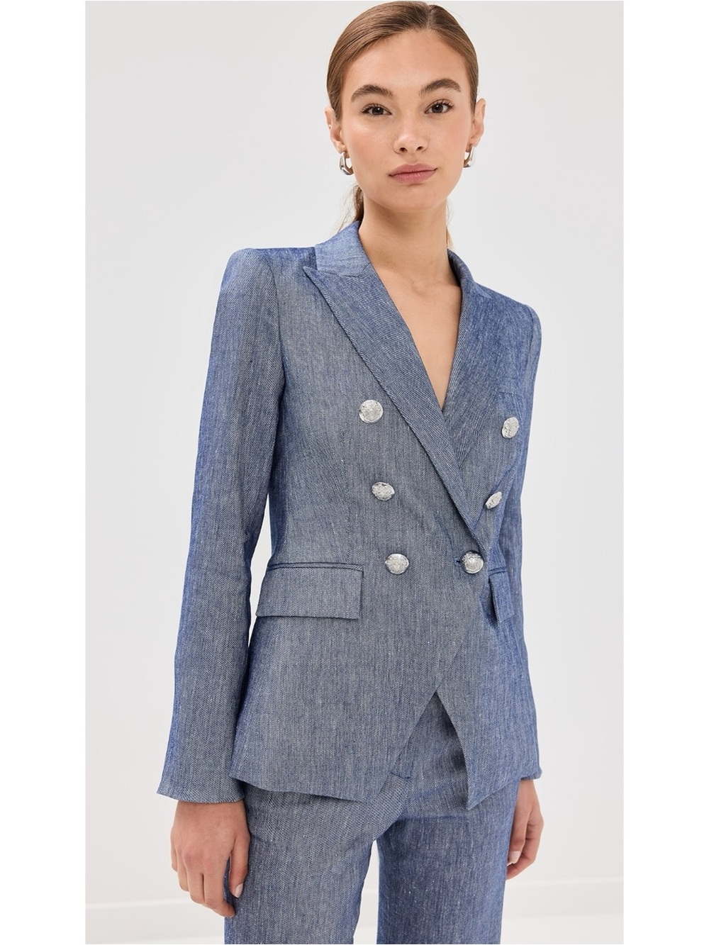 Veronica Beard Miller Dickey Jacket in Blue Melange Size:6 - Picture 1 of 16